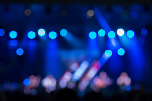 istock Defocused stage lights and crowd on a concert 492598498