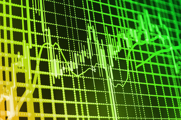 istock Stock market graph and bar chart price display 492598782