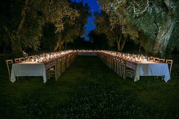 istock Table set like a horse's bracke during a marriage 492599166
