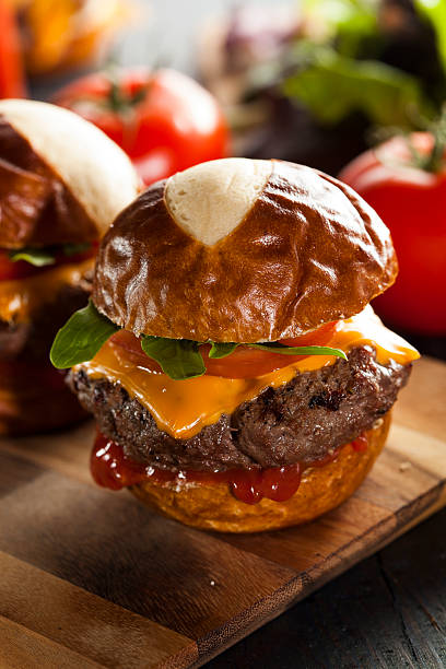 istock Homemade Cheeseburger Sliders with Lettuce 492599587