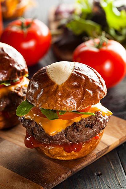 istock Homemade Cheeseburger Sliders with Lettuce 492599589