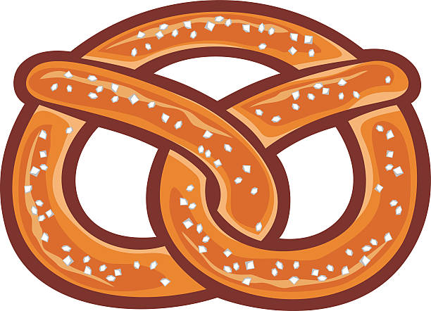ilustraciones, imágenes clip art, dibujos animados e iconos de stock de pretzel - pretzel sesame vector snack