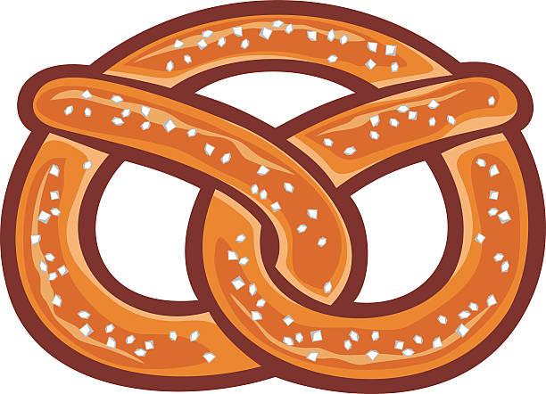 프레첼 - pretzel sesame vector snack stock illustrations