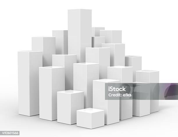 3 D Wachsender Würfel Stockfoto und mehr Bilder von Dreidimensional - Dreidimensional, Bauklotz, Weiß