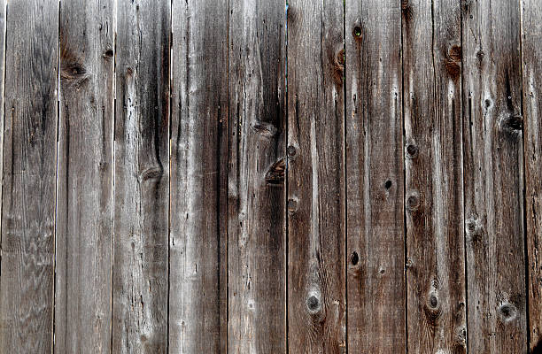 Old Wooden Fence background stock photo