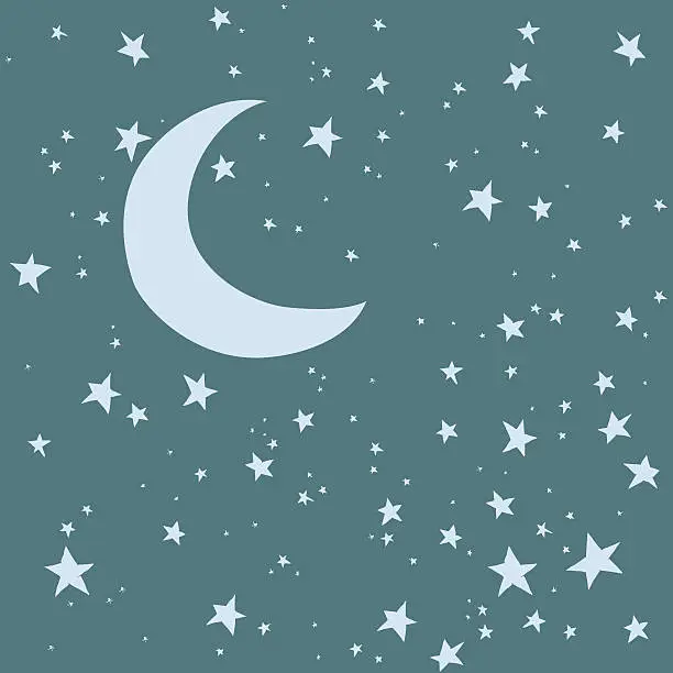 Vector illustration of Night Sky Background