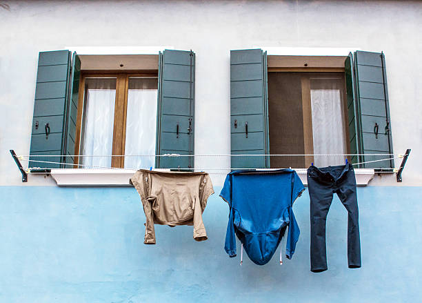 Colorful houses in Burano Island near Venice, Italy