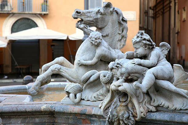 istock Piazza Navona, Neptune Fountain in Rome, Italy 492605576