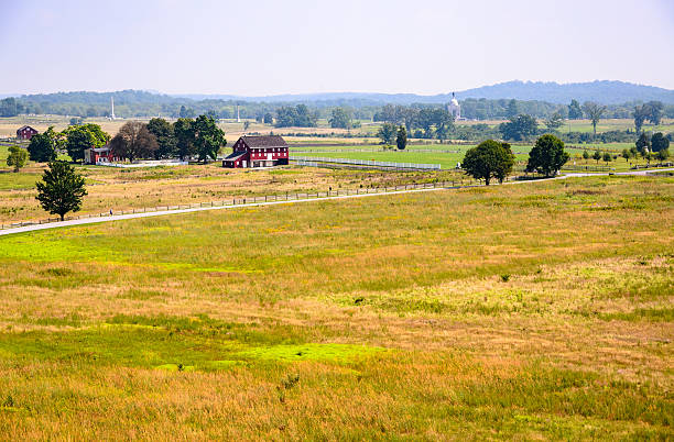 parco militare nazionale di gettysburg - gettysburg pennsylvania usa history foto e immagini stock