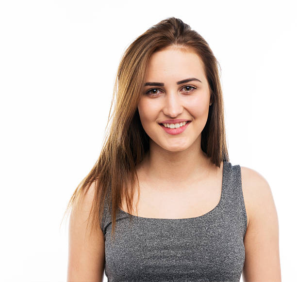 istock Happy Young Woman Smiling Portrait 492609210
