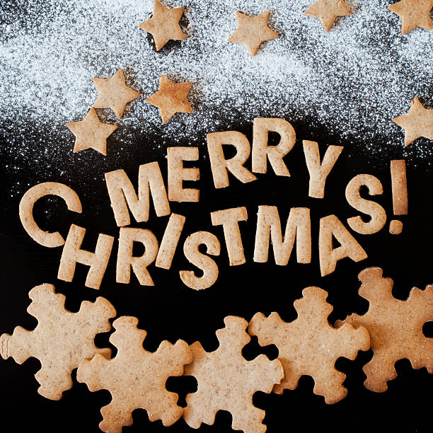 Gingerbread Cookies, Congratulation with Merry Christmas