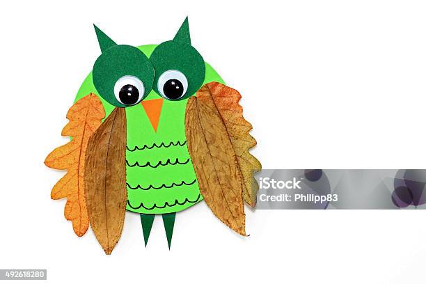 Handicrafted Owl Made Of Cardboard And Dry Leaves Stock Photo - Download Image Now - 2015, Animal, Animal Body Part - iStock Handicrafted Owl Made Of Cardboard And Dry Leaves Stock Photo - Download Image Now - 2015, Animal, Animal Body Part - iStock