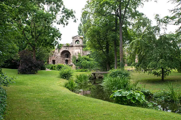 Palace garden in Schwetzingen, Germany near Heidelberg