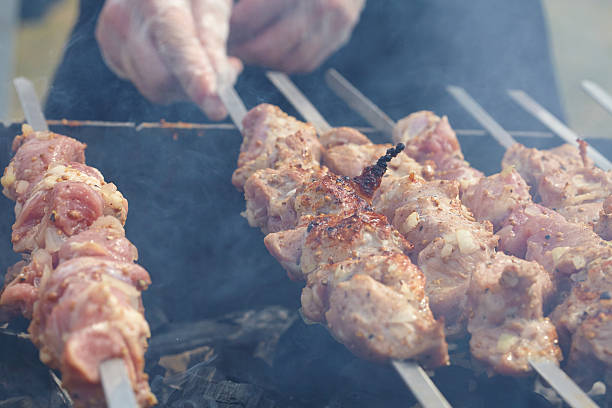 istock skewers frying on skewers 492622920