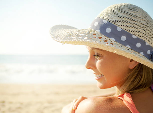 istock Smile girl at beach 492624314