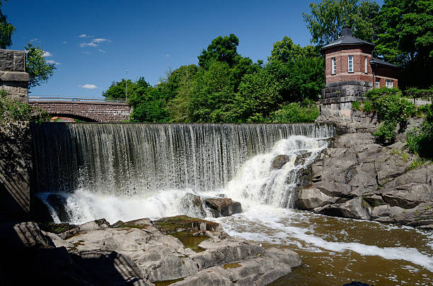 istock waterfall in Vanhankaupunginkoski, Helsinki, Finland 492625964