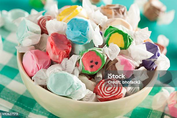 Assorted Sweet Saltwater Taffy Stock Photo - Download Image Now - Candy, Caramel, Chewy