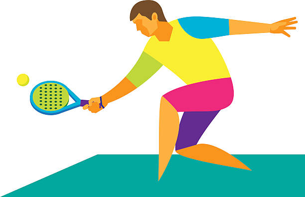 Playing padel Clipart Vector PNG , SVG, EPS, PSD, AI