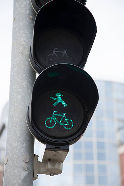 istock Pedestrian and Bicycle Green Traffic Light 492627997