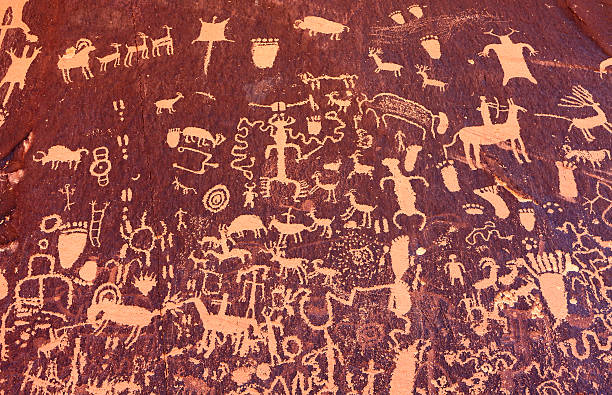 istock Petroglyphs on Newspaper Rock, Utah, USA. 492628034