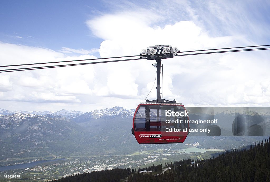 Whistler Gondola - Foto de stock de Teleférico - Veículo terrestre comercial royalty-free