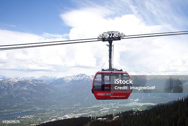 Foto de Whistler Gondola e mais fotos de stock de Teleférico - Veículo terrestre comercial - Teleférico - Veículo terrestre comercial, Whistler, Beleza