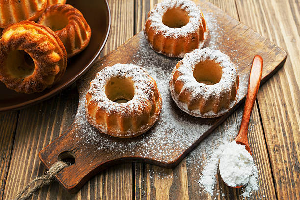 istock Homemade muffins powdered sugar 492631319