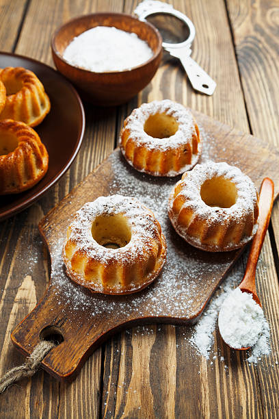 istock Homemade muffins powdered sugar 492631325