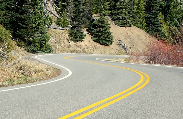 istock Winding And Curvy Mountain Highway 492642844