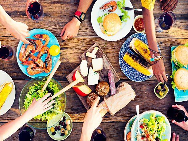 istock Food Table Celebration Delicious Party Meal Concept 492645000