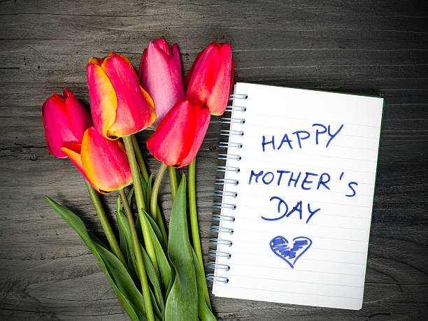 istock tulip bouquet and notepad with words 