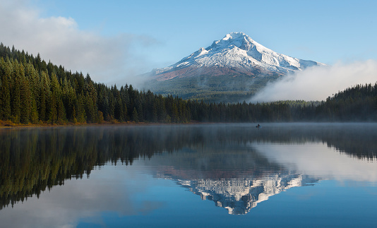 Trillium lake is a beautiful lake in Mt Hood national forest.