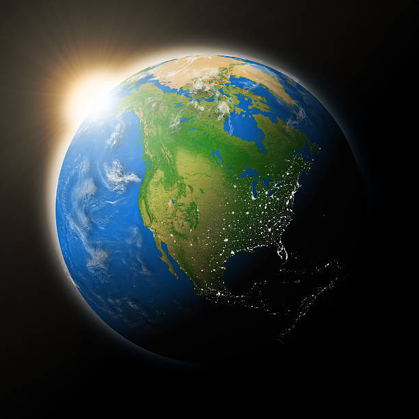 istock Sun over North America on planet Earth 492647164