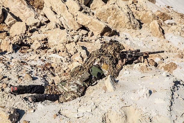 istock Army ranger in the mountains 492647312