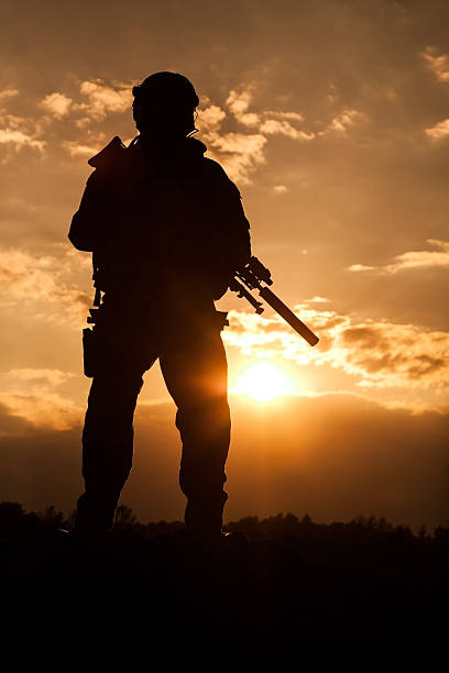 istock Army ranger in the mountains 492647412