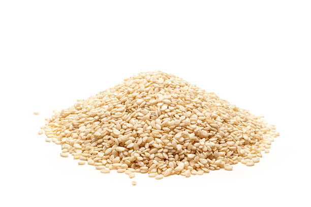 istock Pile of Organic Sesame white. 492648674