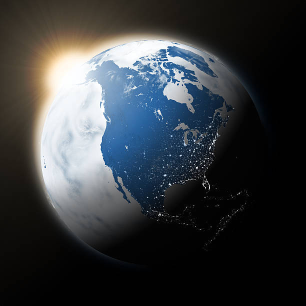 istock Sun over North America on planet Earth 492648762