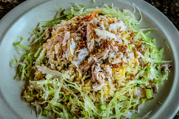 istock Asparagus Prawn and Crab Meat Fried Rice 492649654