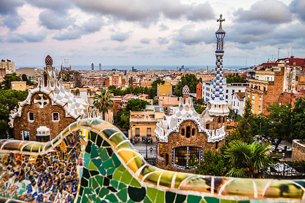 istock Gaudi's Parc Guell in Barcelona, Spain 492650394