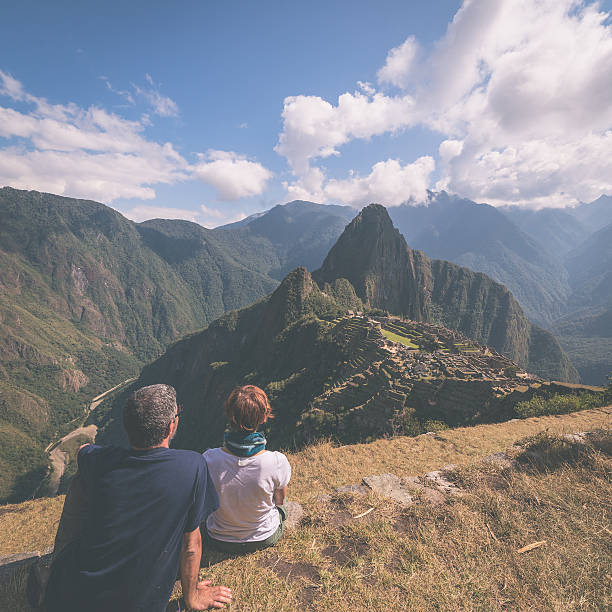 istock Tourism in Machu Picchu, Peru, toned image 492651004