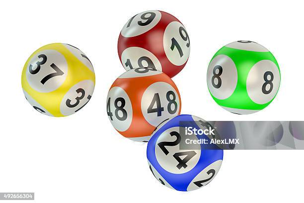 Lottery Balls Stock Photo - Download Image Now - Sports Ball, Bingo, Lottery