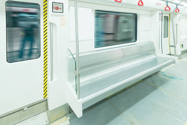 istock Interior view of a subway car 492664852