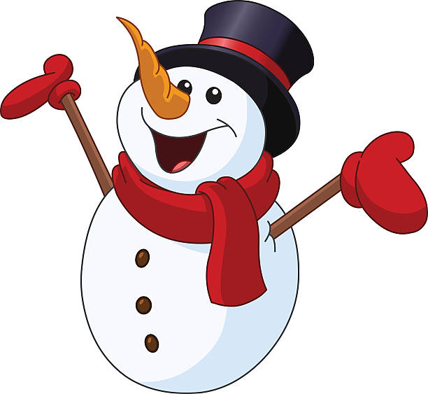 눈사람 조성 암즈 - snowman snowball men christmas stock illustrations