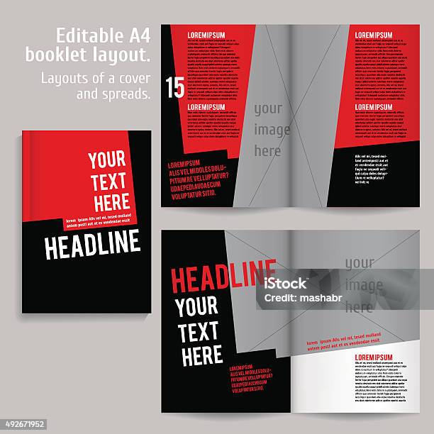 A4 Layout Examples A4 Book Layout Design Template Stock Illustration - Download Image Now ...