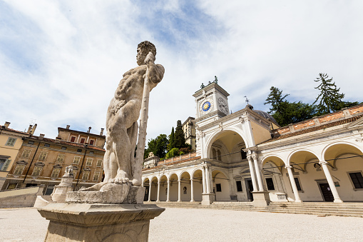 Udine is the historical capital of Friuli. The area has been inhabited since the Neolithic age, and was later, most likely, settled by Illyrians. Based on an old Hungarian legend, Attila the leader of the Huns, built a hill there, when besieging Aquileia, because he needed a winter quarters billet: he instructed his soldiers to bring soil in their helmet and shield, because, the landscape was too flat, without any hill. He established the town there, and built a square-shape tower.