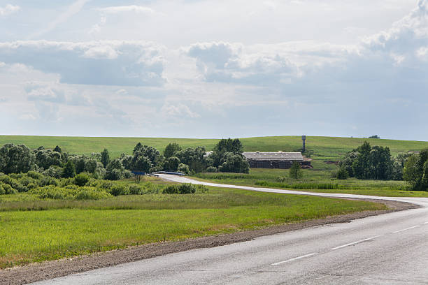 istock Farm and summer field. 492672752