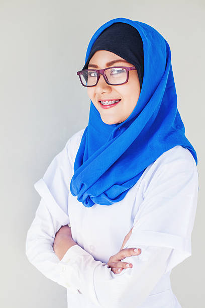 istock muslim female doctor's portrait 492673690