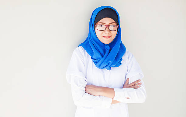 istock muslim female doctor's portrait 492673970