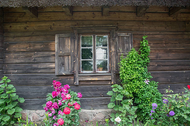 istock Facade of older wooden house 492675174