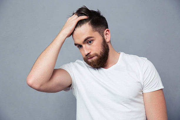 istock Portrait of a pensive casual man 492675432